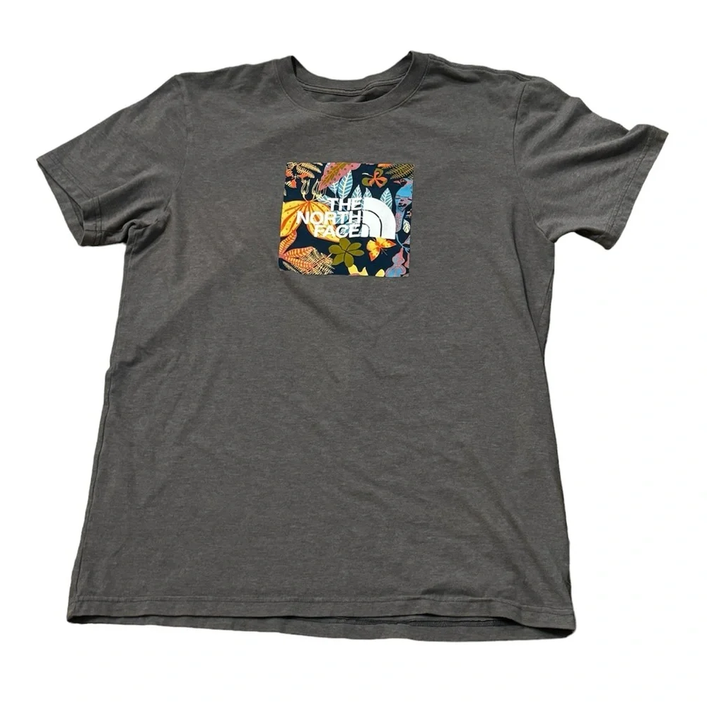 THE NORTH FACE Wanderer Floral Box Mens T-Shirt - Size Large - Picture 2 of 3